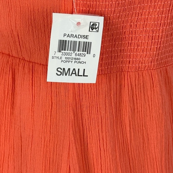 Bar III Sleeveless Spaghetti Strap Smocked Back Keyhole Front Maxi Dress - Small - Picture 6 of 12